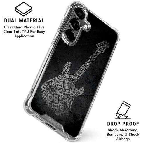 Guitar Pattern Galaxy S26 Clear Case