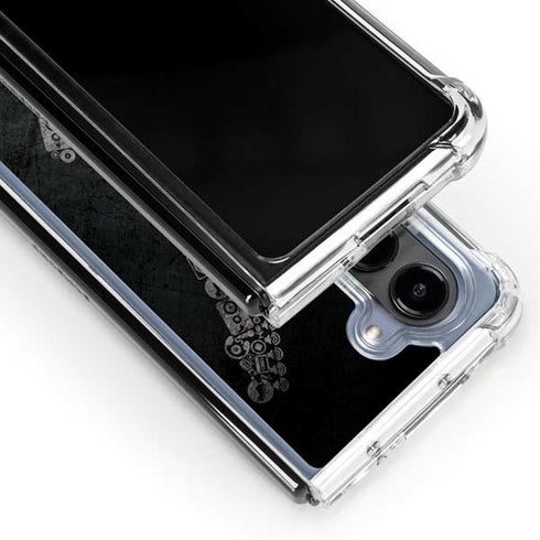 Guitar Pattern Galaxy Z Fold5 5G Clear Case