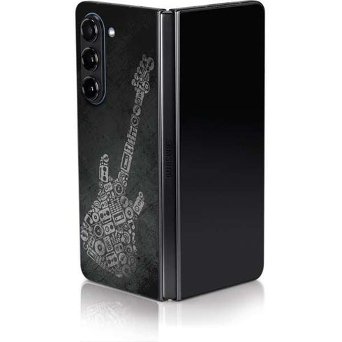Guitar Pattern Galaxy Z Fold5 5G Skin