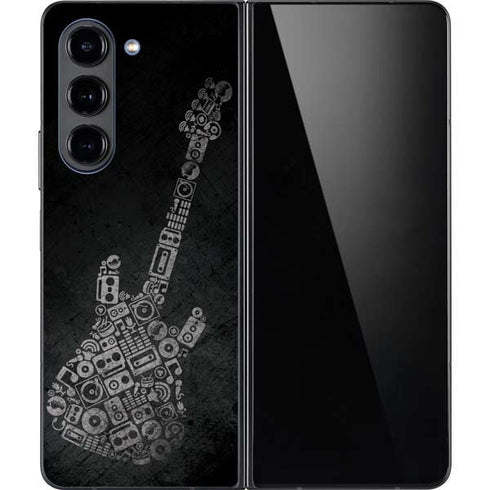 Guitar Pattern Galaxy Z Fold5 5G Skin