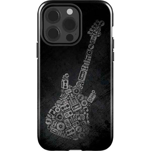 Guitar Pattern iPhone 15 Pro Impact Case
