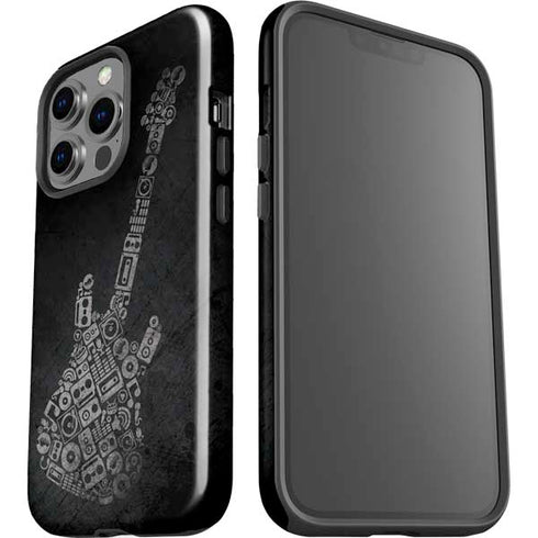 Guitar Pattern iPhone 15 Pro Impact Case