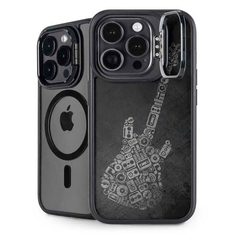Guitar Pattern iPhone 15 Pro Kickstand Case