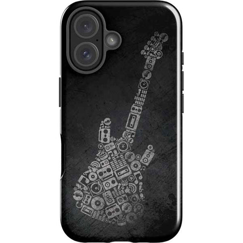 Guitar Pattern iPhone 16 Impact Case