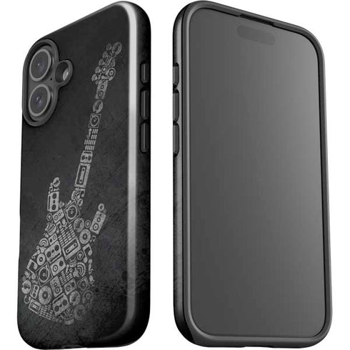 Guitar Pattern iPhone 16 Impact Case