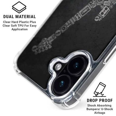 Guitar Pattern iPhone 16 MagSafe Case