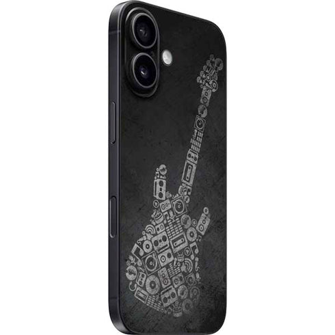 Guitar Pattern iPhone 16 Plus Skin