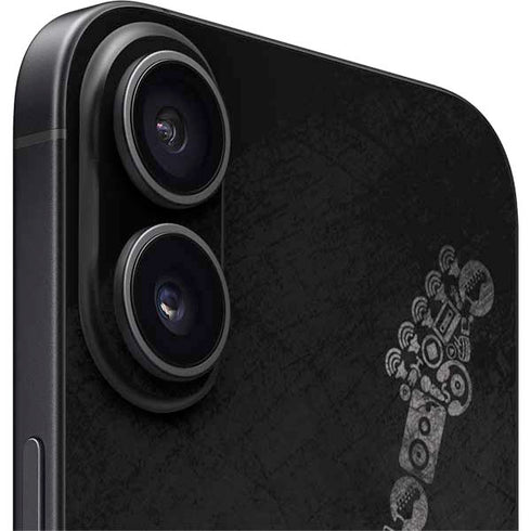 Guitar Pattern iPhone 16 Plus Skin