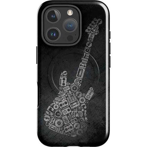 Guitar Pattern iPhone 16 Pro Magsafe Impact Case
