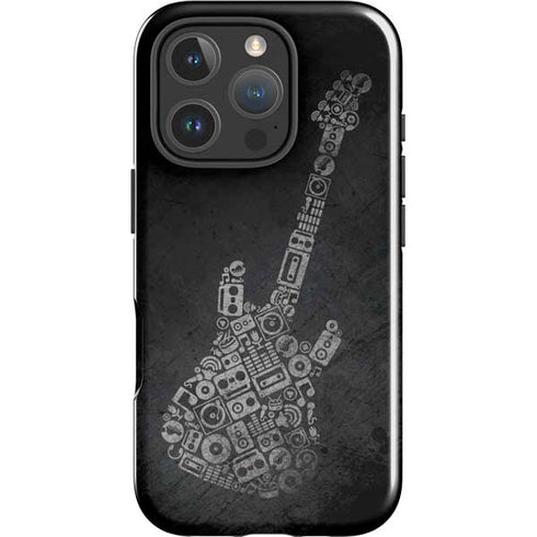 Guitar Pattern iPhone 16 Pro Max Impact Case