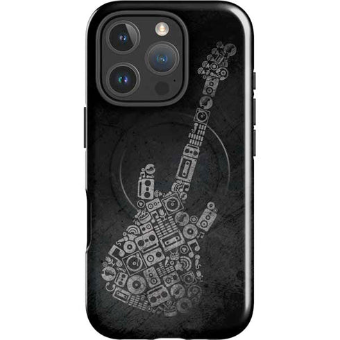 Guitar Pattern iPhone 16 Pro Max Magsafe Impact Case