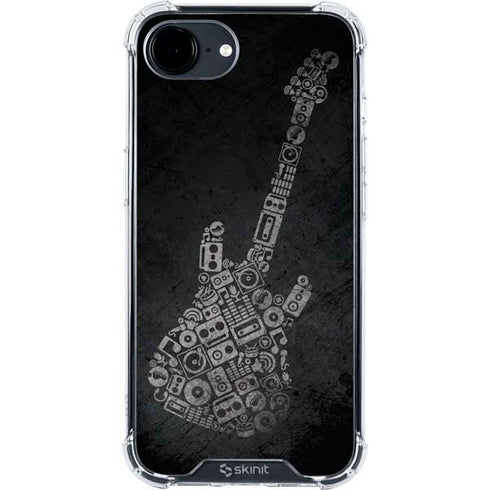 Guitar Pattern iPhone 16e Clear Case