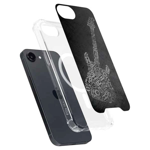 Guitar Pattern iPhone 16e MagSafe Case