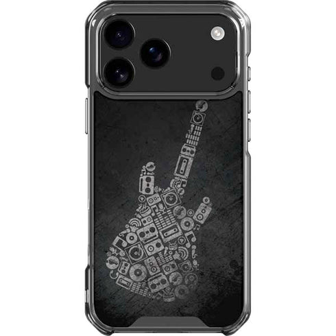 Guitar Pattern iPhone 18 Pro Max Clear Case
