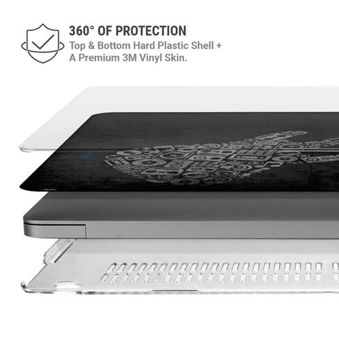 Guitar Pattern MacBook Pro 14in (2021-24) Case plus Skin
