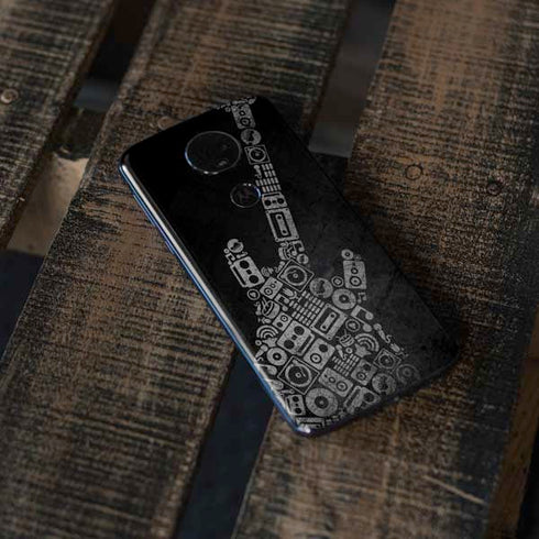 Guitar Pattern Moto E5 Plus Skin