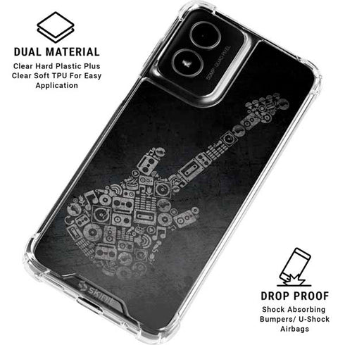Guitar Pattern Moto G Power 5G (2024) Clear Case