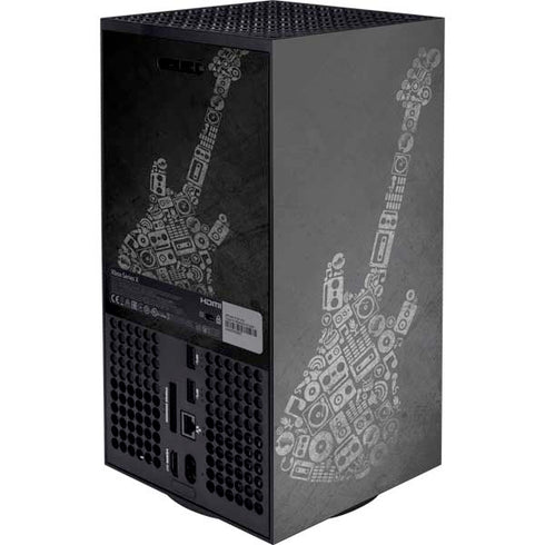Guitar Pattern XBox Series X Digital Edition Console Skin