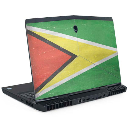 Guyana Flag Distressed Dell Alienware Skin
