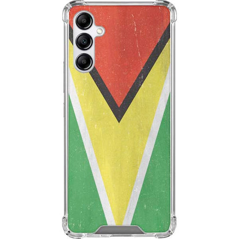 Guyana Flag Distressed Gabb Phone 4 Clear Case