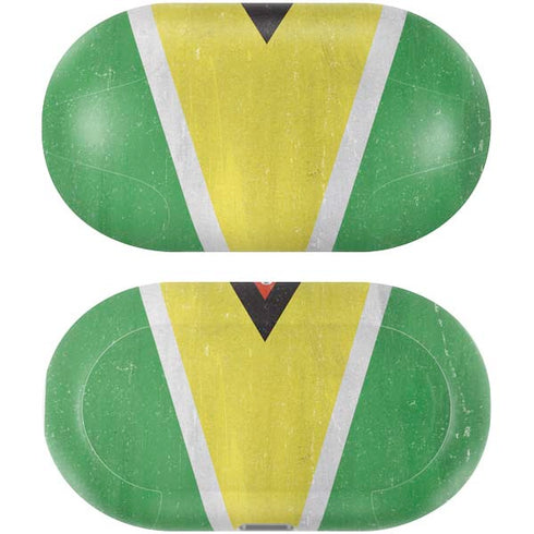 Guyana Flag Distressed Galaxy Buds Plus Skin