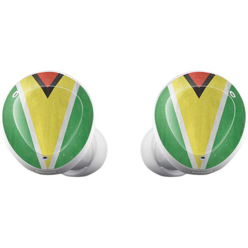 Guyana Flag Distressed Galaxy Buds Plus Skin