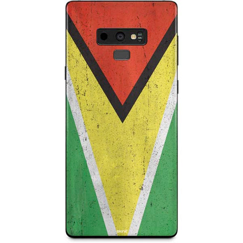 Guyana Flag Distressed Galaxy Note 9 Skin