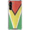 Guyana Flag Distressed Galaxy S24 FE Clear Case