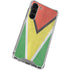 Guyana Flag Distressed Galaxy S24 FE Clear Case