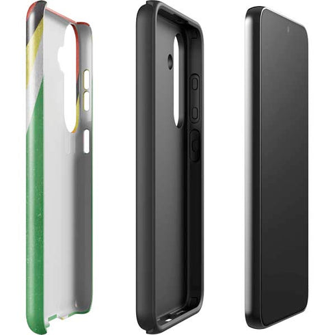 Guyana Flag Distressed Galaxy S25 Plus Impact Case