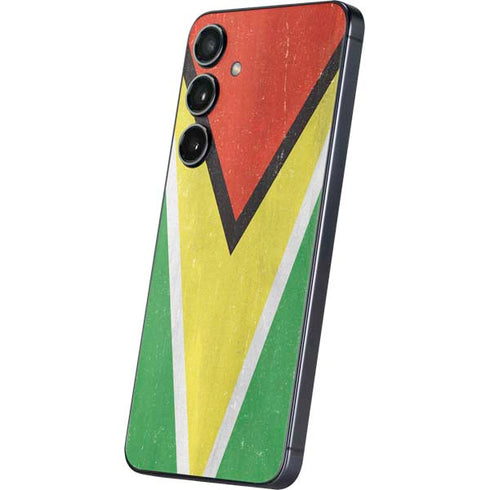 Guyana Flag Distressed Galaxy S24 Skin