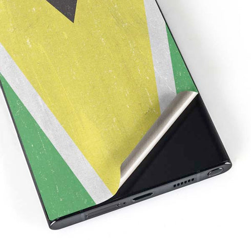 Guyana Flag Distressed Galaxy S25 Ultra Skin