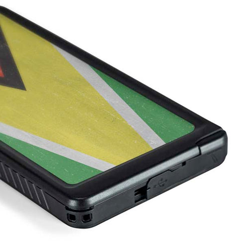 Guyana Flag Distressed Galaxy S24 Ultra Waterproof Case
