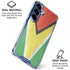 Guyana Flag Distressed Galaxy S25 Plus Clear Case
