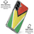 Guyana Flag Distressed Galaxy S26 Clear Case