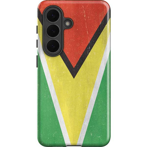Guyana Flag Distressed Galaxy S26 Impact Case