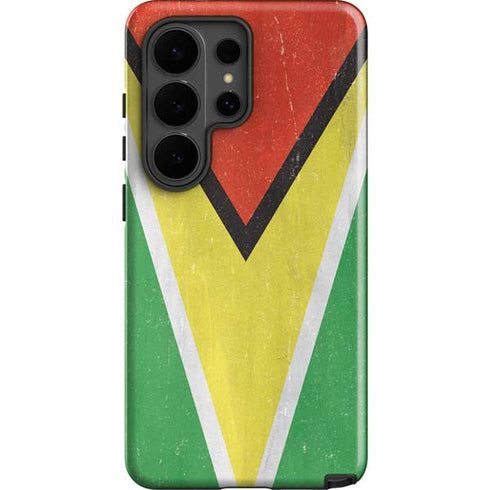 Guyana Flag Distressed Galaxy S26 Ultra Impact Case