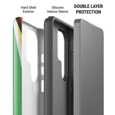 Guyana Flag Distressed Galaxy S26 Ultra Impact Case