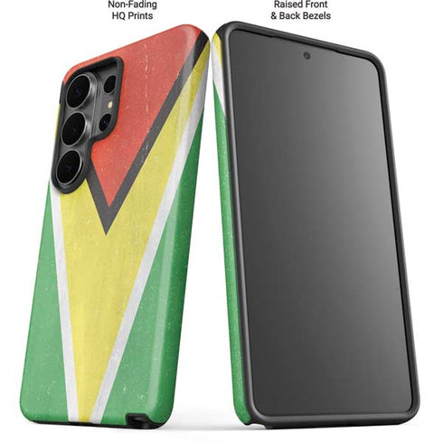 Guyana Flag Distressed Galaxy S26 Ultra Impact Case