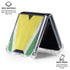 Guyana Flag Distressed Galaxy Z Flip6 Clear Case
