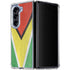 Guyana Flag Distressed Galaxy Z Fold5 5G Clear Case