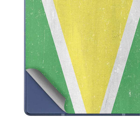 Guyana Flag Distressed Galaxy Z Fold6 Skin