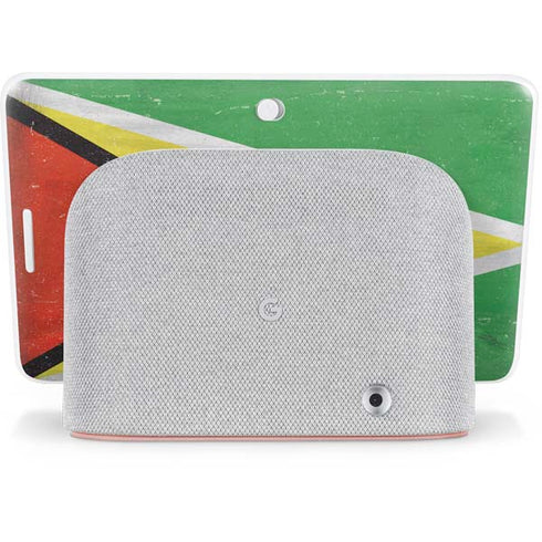 Guyana Flag Distressed Google Home Hub Skin
