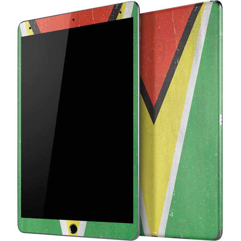 Guyana Flag Distressed iPad Skins