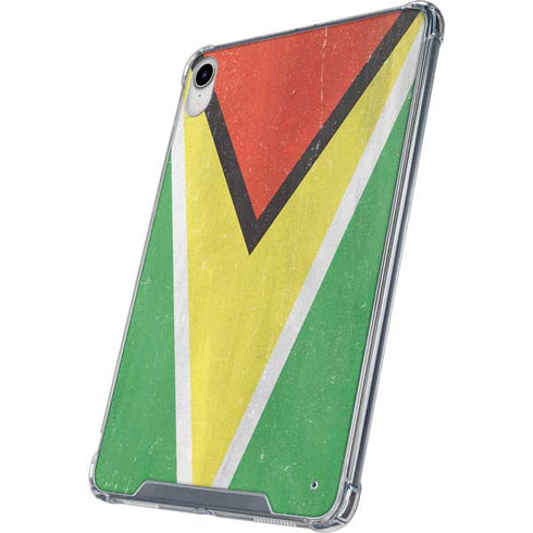 Guyana Flag Distressed iPad 11th Gen (2025) Clear Case