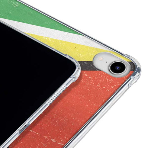 Guyana Flag Distressed iPad 11th Gen (2025) Clear Case