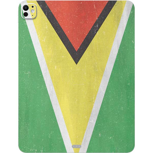 Guyana Flag Distressed iPad Pro 13in M4 (2024) Skin