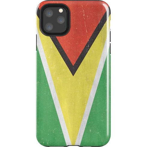 Guyana Flag Distressed iPhone Cases
