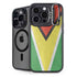 Guyana Flag Distressed iPhone 13 Pro Max Kickstand Case