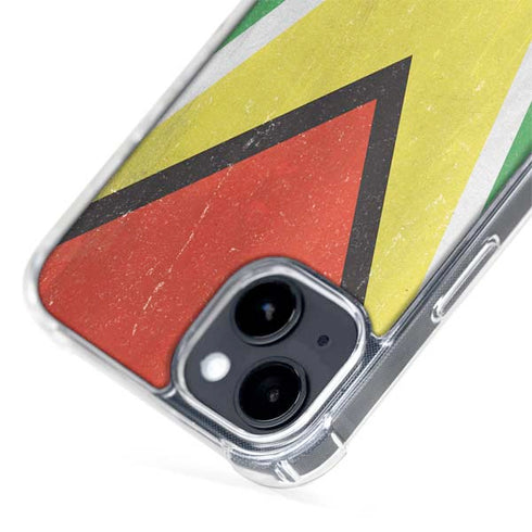 Guyana Flag Distressed iPhone 14 MagSafe Case
